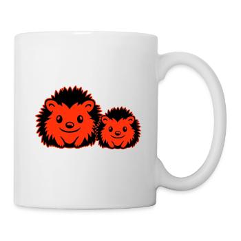 Igel Comic Niedlich - Tasse - Weiß - Rechts