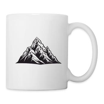 Mountains Alps Silhouette - Mug - white - Right
