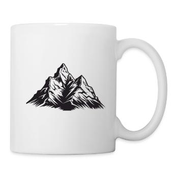 Mountains Symbol - Tasse - Weiß - Rechts