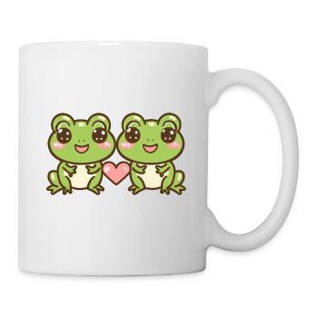 Frog Couple In Love Animal Valentine's Day - Mug - white - Right