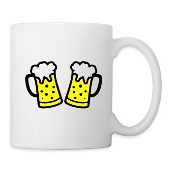 Chope de bière symbole de bière - Mug blanc - blanc - Droite