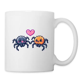 Couple de tarentules Amour Araignée Amoureuse - Mug blanc - blanc - Droite