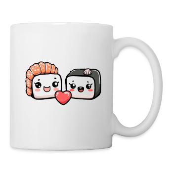 Sushi Couple Love Heart Funny - Mug - white - Right