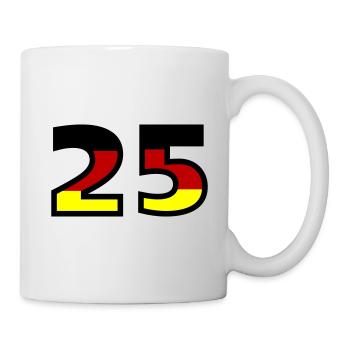 25 Number Germany Jersey - Mug - white - Right