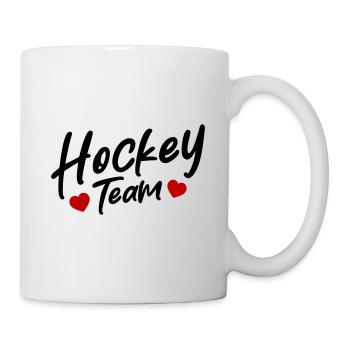 Équipe de hockey - Mug blanc - blanc - Droite