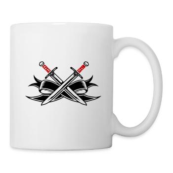 Symbole de l’épée - Mug blanc - blanc - Droite
