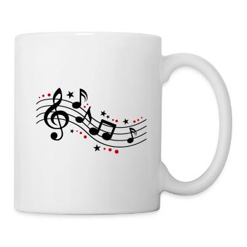 Musical Notes Symbols Music - Mug - white - Right