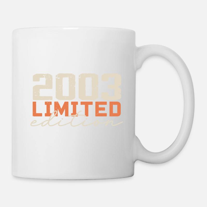 Né en 2003 | Vintage 2003 Anniversaire Rétro - Mug blanc - blanc