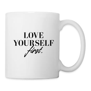 Aimez-vous d’abord - Mug blanc - blanc - Droite