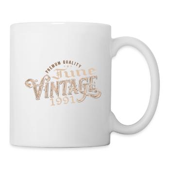 June 1991 Vintage 33rd Anniversary Gift 1991 - Mug - white - Right