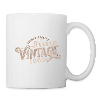 June 1963 Vintage 61st Anniversary Gift 1963 - Mug - white - Right