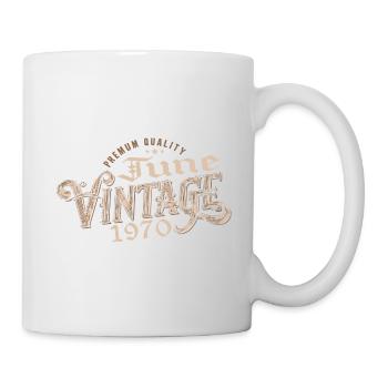June 1970 Vintage 1970's 54th Anniversary Gift - Mug - white - Right