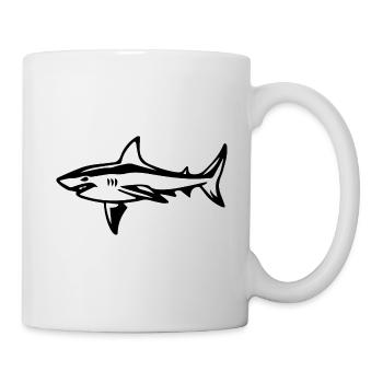 Hai - Tasse - Weiß - Rechts