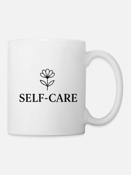 Self-Care Flower Line - Mug - white