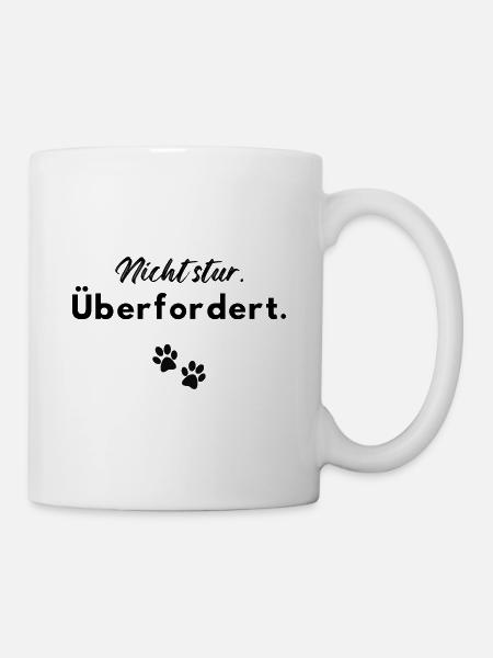 Nicht stur - überfordert - Tasse - Weiß