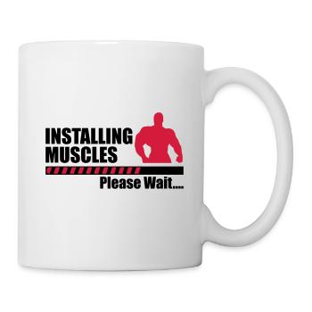 Installing Muscles - Mug - white - Right