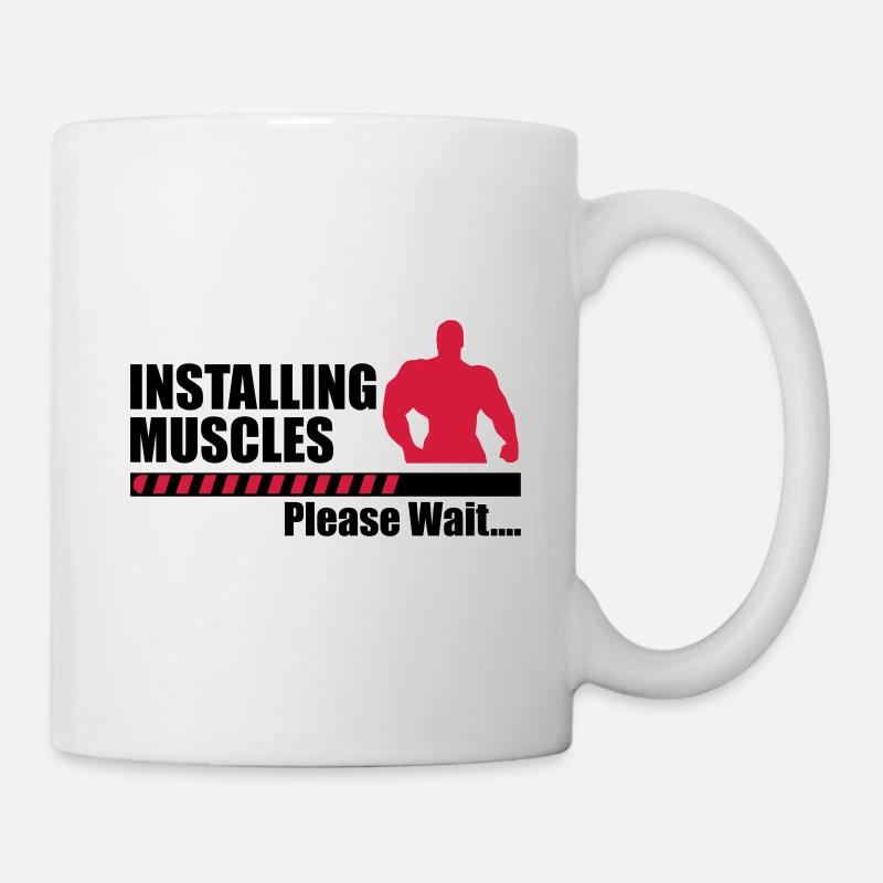 Installing Muscles - Mug - white