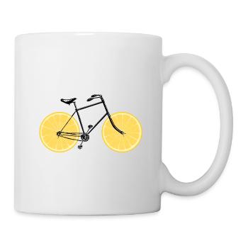 Motif de vélo drôle - Mug blanc - blanc - Droite