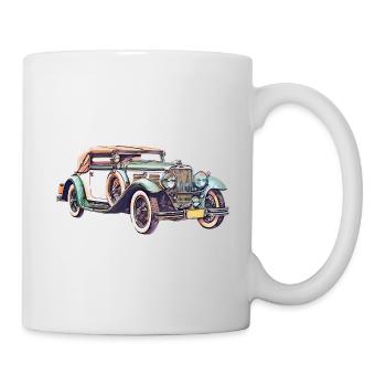 Voiture Oldtimer - Mug blanc - blanc - Droite