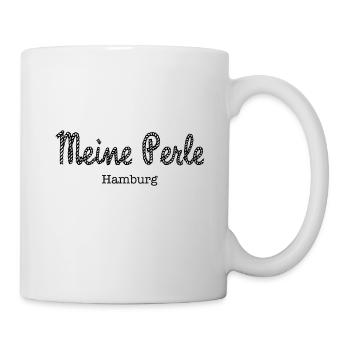 Seil Meine Perle Hamburg Norddeutschland Maritim - Tasse - Weiß - Rechts