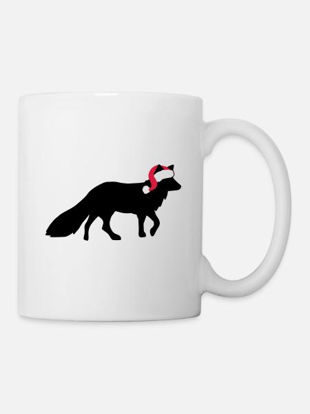 Fox Christmas - Cadeau de Noël - Mug blanc - blanc