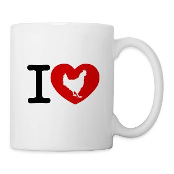 i love chicken - Mug - white - Right
