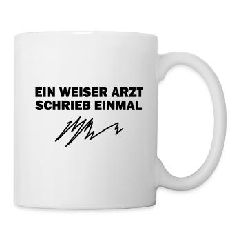 Arzt Geschenk Notarzt Medizin Krankenwagen - Tasse - Weiß - Rechts