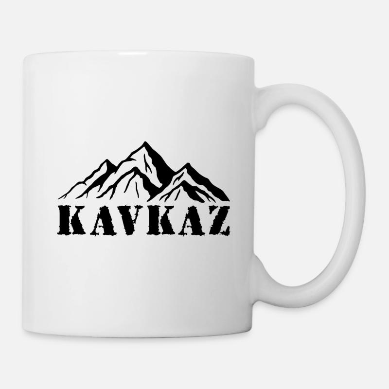 Kavkaz Caucase Tchétchénie Daghestan Cadeau - Mug blanc - blanc