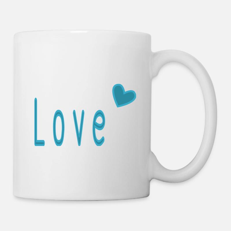 VALENTINSTAG. ICH LIEBE DICH. ICH LIEBE DICH. LIEBE. LIEBE - Tasse - Weiß