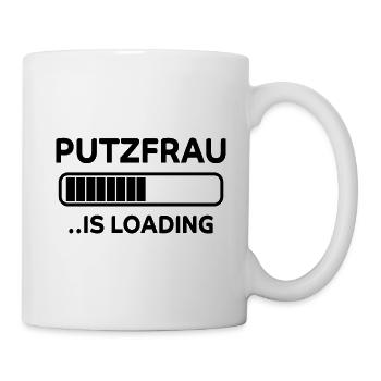 Putzfrau Haushalt Spruch Reinigungskraft Geschenk - Tasse - Weiß - Rechts