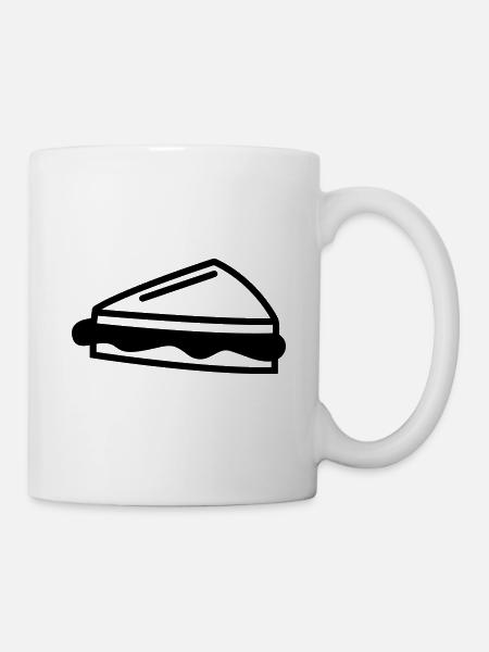 Sandwich - Tasse - Weiß