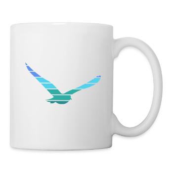 Seagull loves sea captain moin moin coastal child - Mug - white - Right