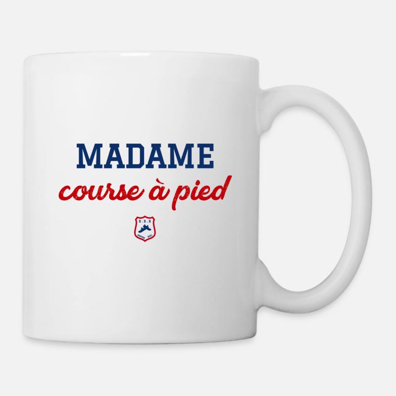 MADAME course à pied - Mug blanc - blanc