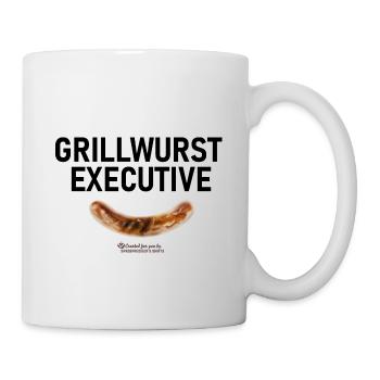 Grillspruch Grillwurst Executive - Tasse - Weiß - Rechts