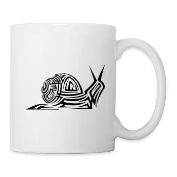 Schnecke Tribal Tattoo - Tasse - Weiß - Rechts