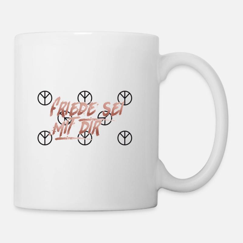 Friede sei mit dir - Tasse - Weiß