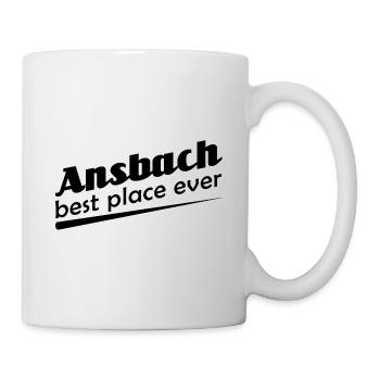 Ansbach - Stadt best place ever - Tasse - Weiß - Rechts
