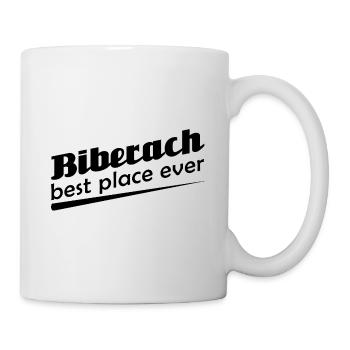 Biberach - Stadt best place ever - Tasse - Weiß - Rechts