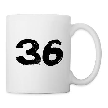 36 Number jersey - Mug - white - Right