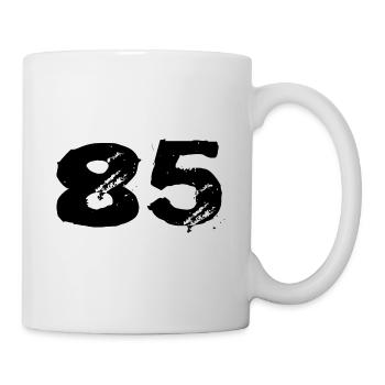 85 Maillot numéro - Mug blanc - blanc - Droite