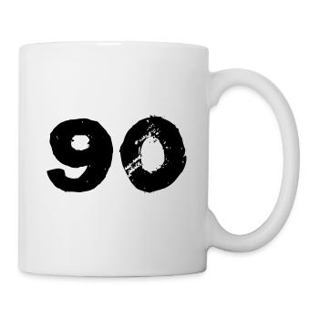Maillot 90 numéro - Mug blanc - blanc - Droite