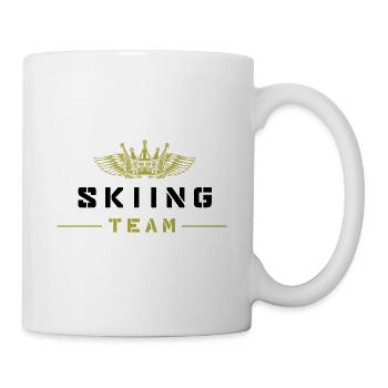Équipe de ski - Mug blanc - blanc - Droite
