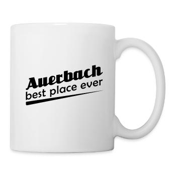 Auerbach - Stadt best place ever - Tasse - Weiß - Rechts