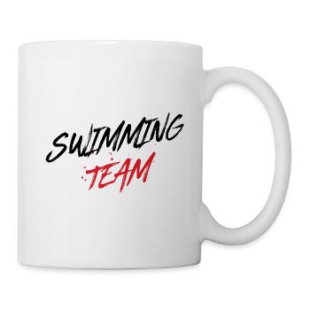 Équipe de natation - Mug blanc - blanc - Droite