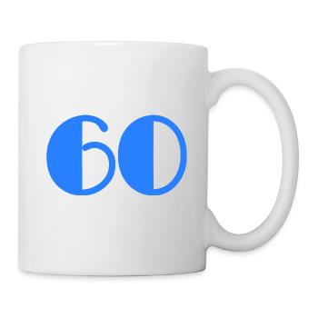 60. 60 YEARS. 60TH ANNIVERSARY. BIRTHDAY 60 YEARS. - Mug - white - Right