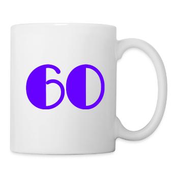 60 YEARS. 60TH ANNIVERSARY. BIRTHDAY 60 YEARS. 60 - Mug - white - Right