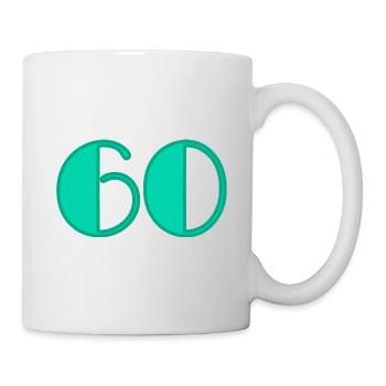 60 YEARS. 60TH ANNIVERSARY. BIRTHDAY 60 YEARS. 60 - Mug - white - Right