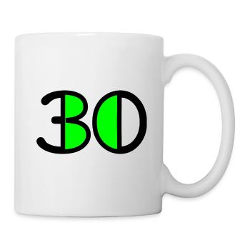 30. 30 YEARS. 30TH ANNIVERSARY. 30 YEARS ANNIVERSARY - Mug - white - Right
