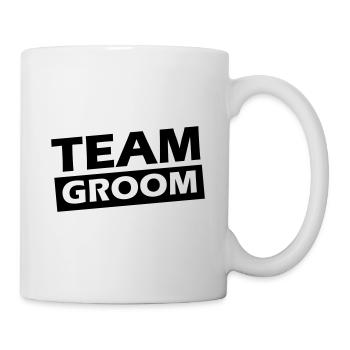 Citation de mariage du marié de l’équipe - Mug blanc - blanc - Droite