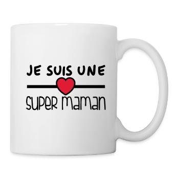 Je suis une super maman - Mug blanc - blanc - Droite